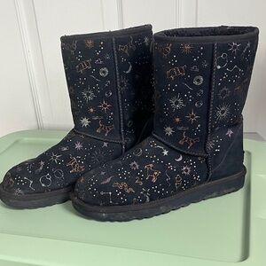 Whimsygoth UGG Black Celestial Winter Boots